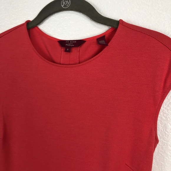 Ted Baker London Coral Harmia Pocket Jersey Dress - Picture 4 of 13